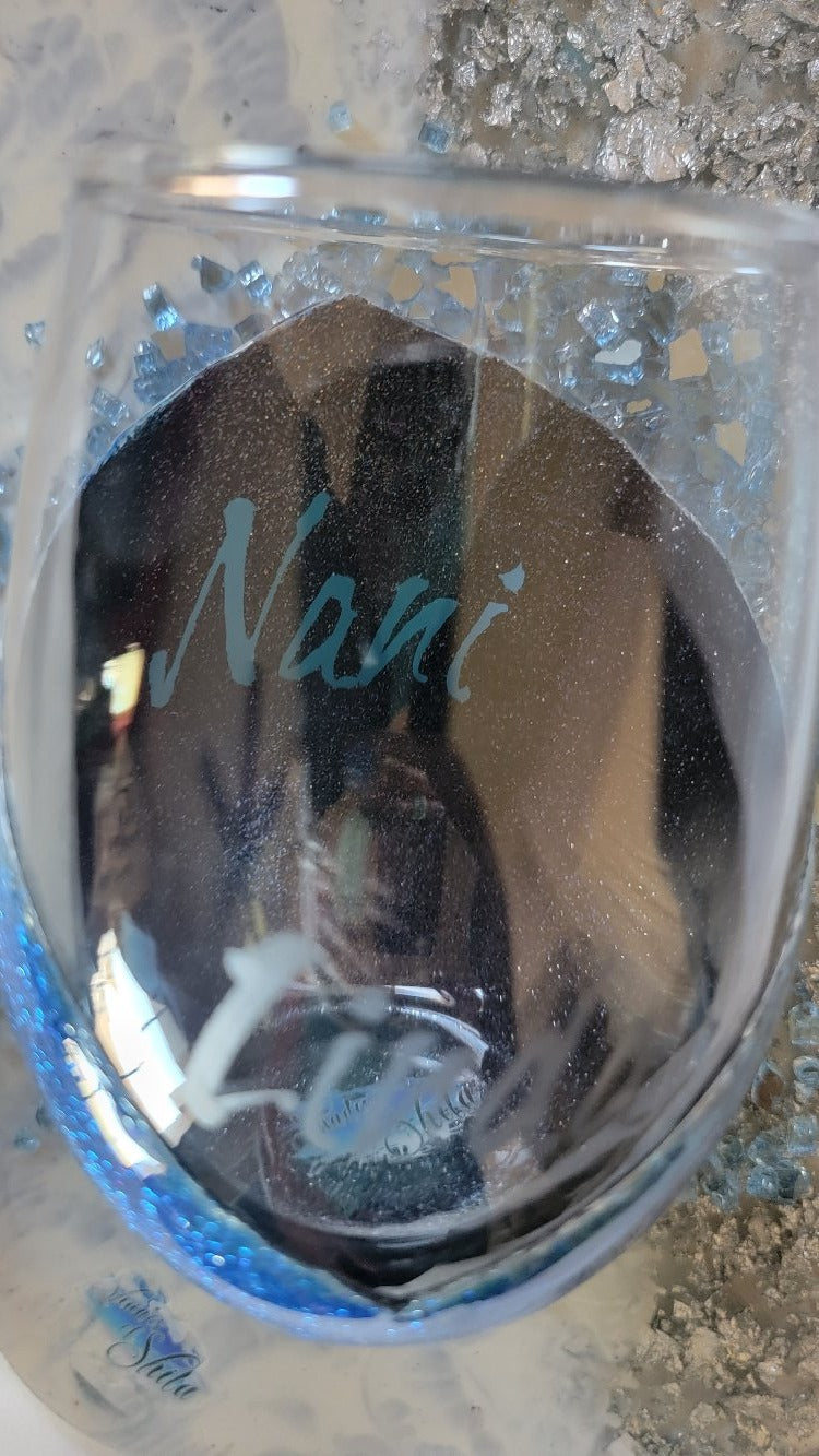 Stemless wine glass