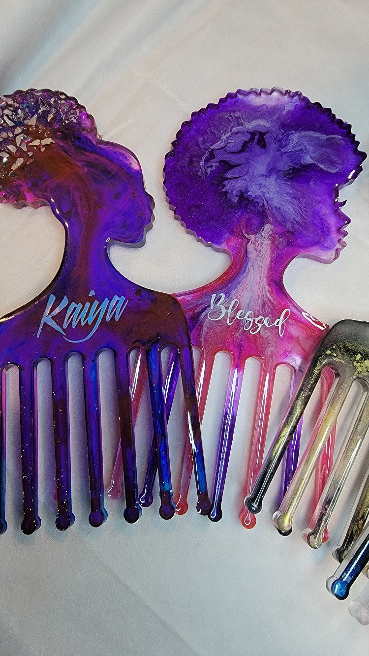 Afro/Curly bun picks