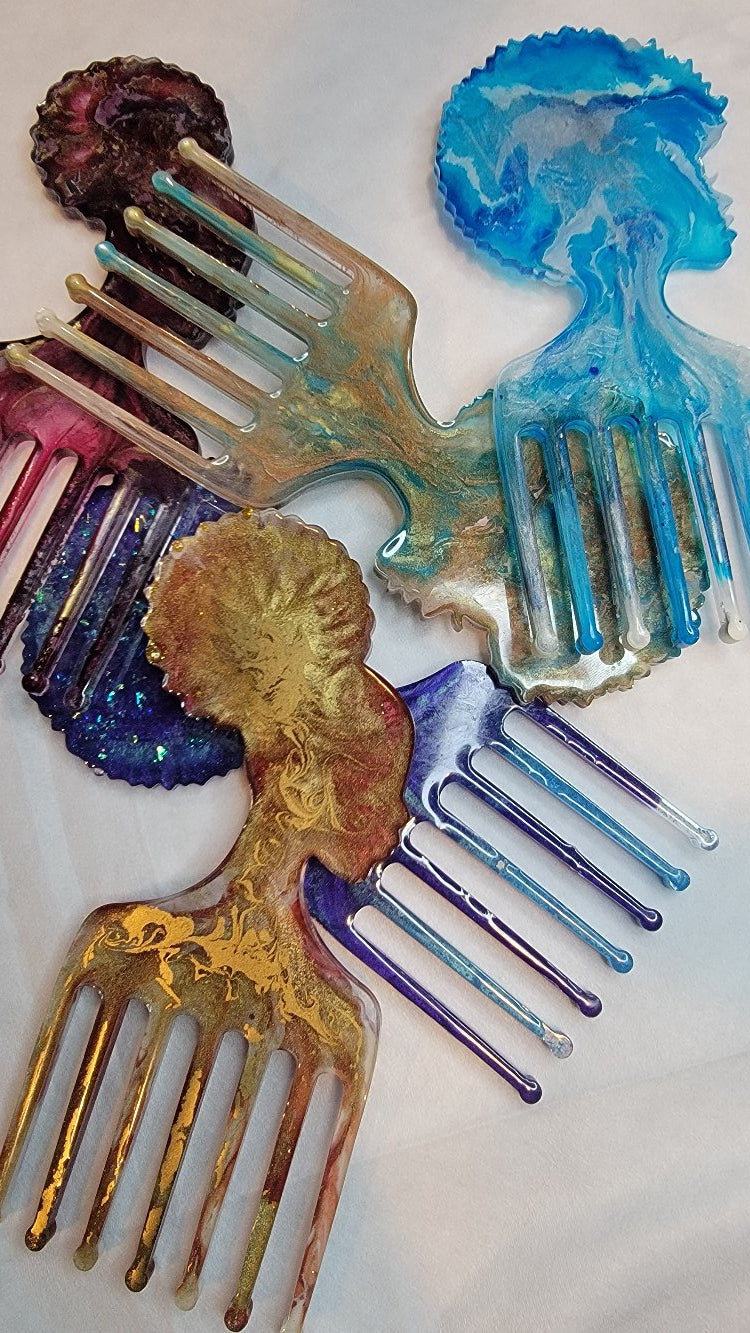 Afro/Curly bun picks
